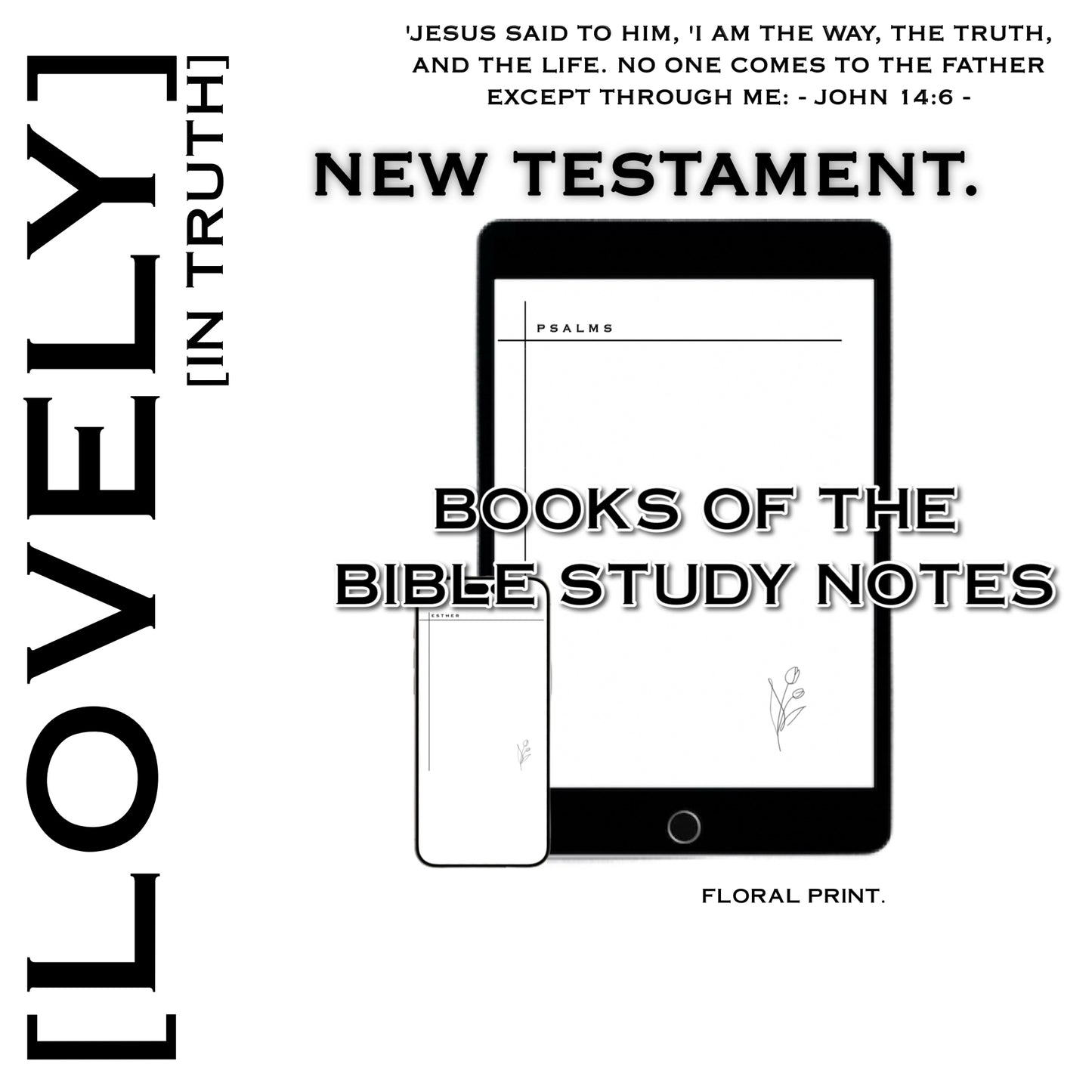 N.T| FLORAL — BIBLE STUDY NOTES [SISTERS] [27 BOOK SHEETS]