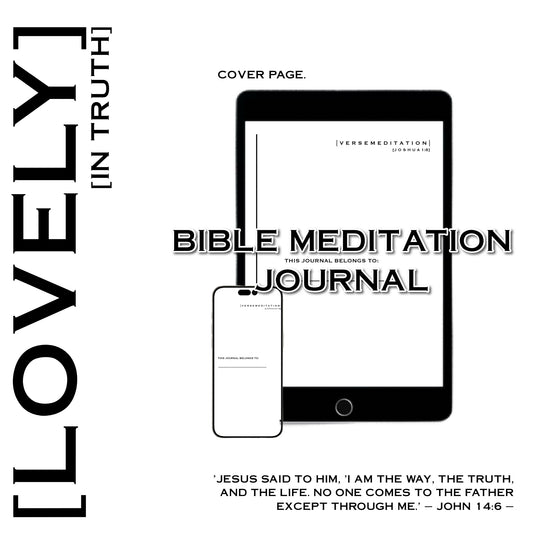 | BIBLE [VERSE] MEDITATION JOURNAL [COVER + 30 SHEETS]